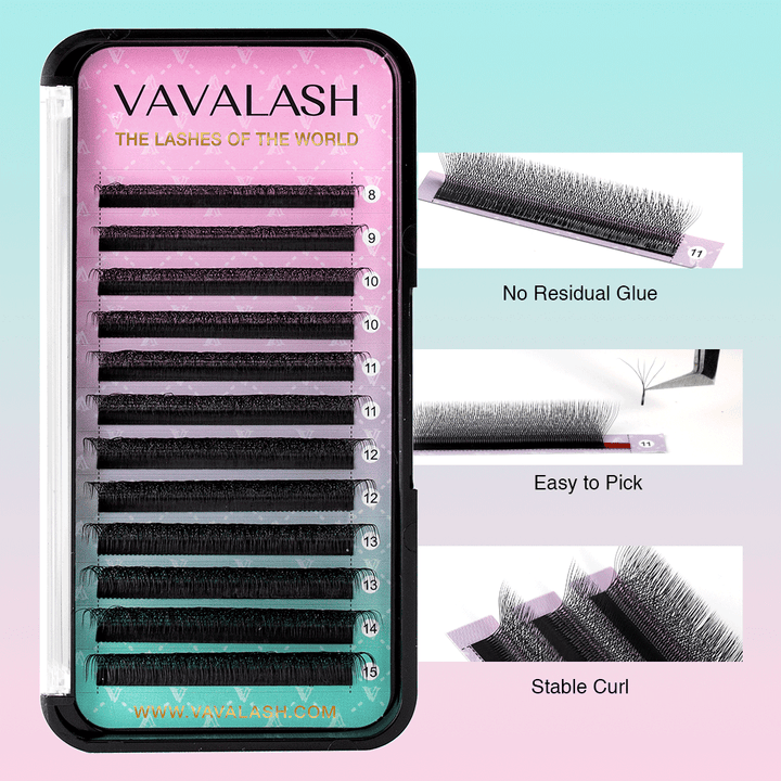 W-Shape 5D Volume Premade Fan Lash Extensions J/L/M Curl