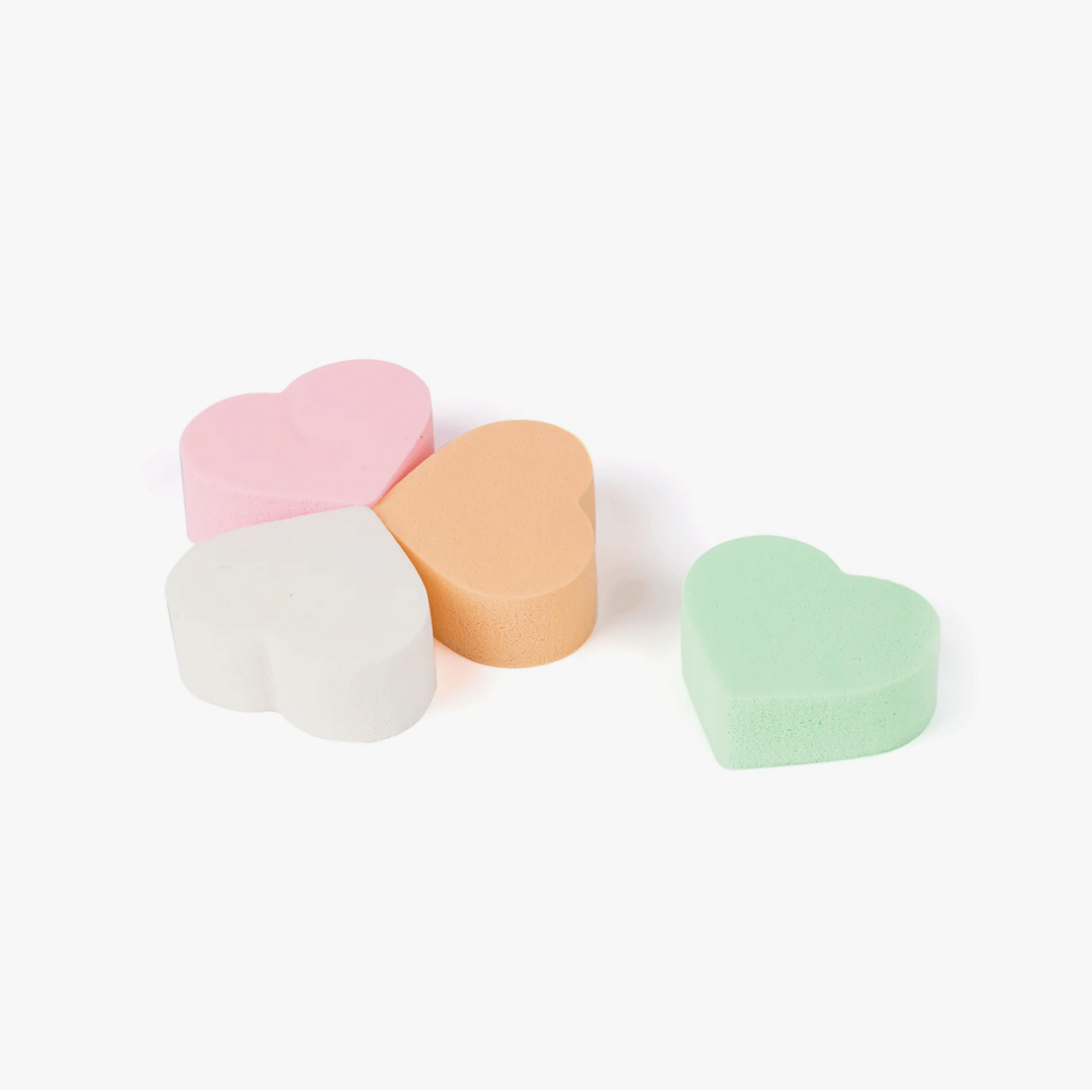 Heart Shaped Eyelash Extension Sponge