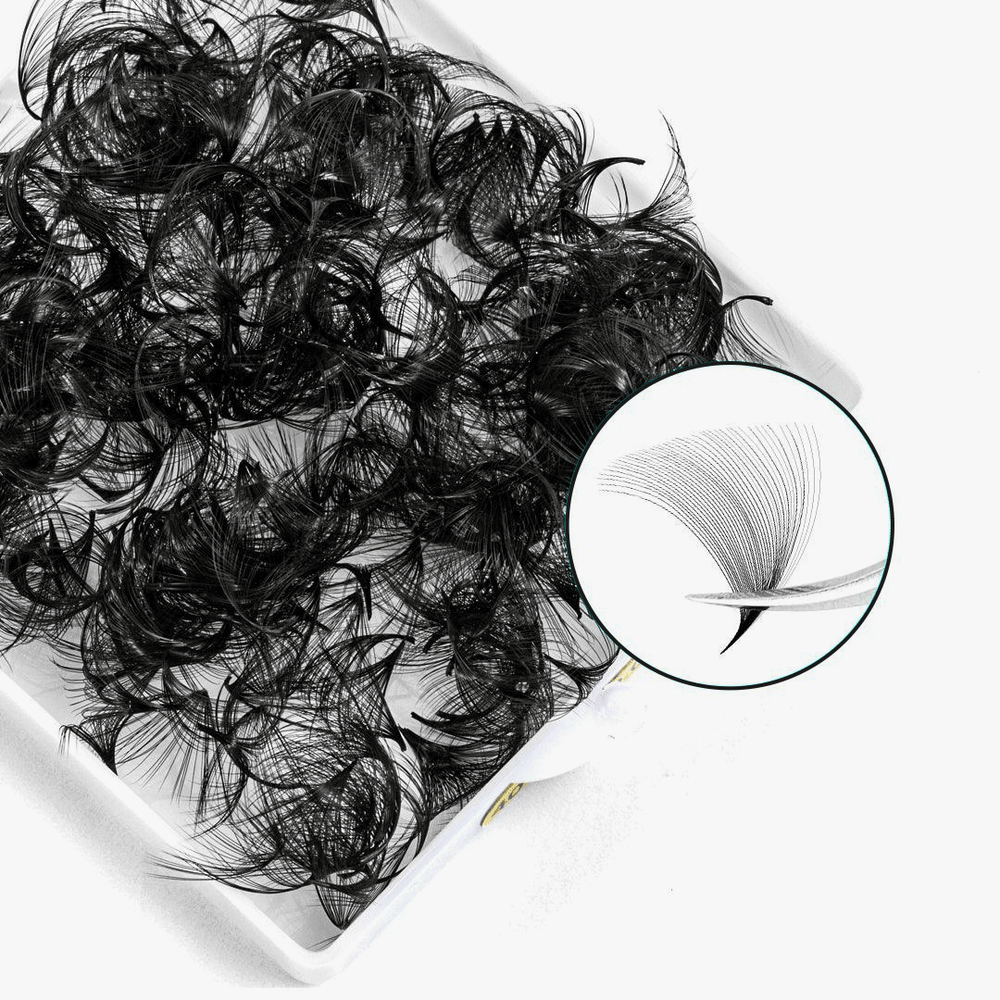 40D Handmade Premade Loose Fans With Pointy Base /500 Fans-1