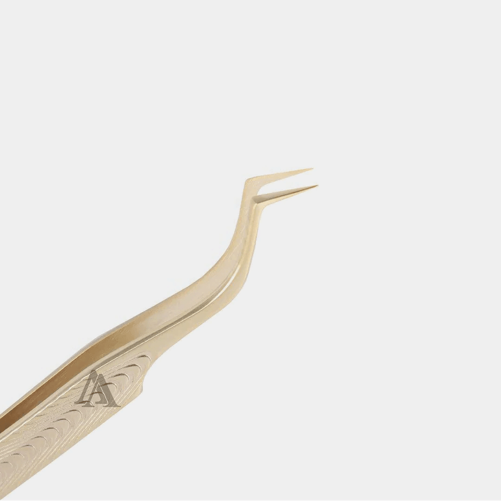 VF-03 Penguin Inner Corner Champagne Gold Lash Tweezers