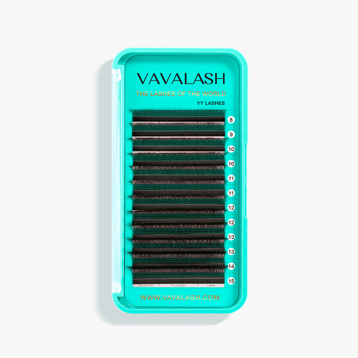 Colored YY Lash Extensions Volume Premade Fan-Brown